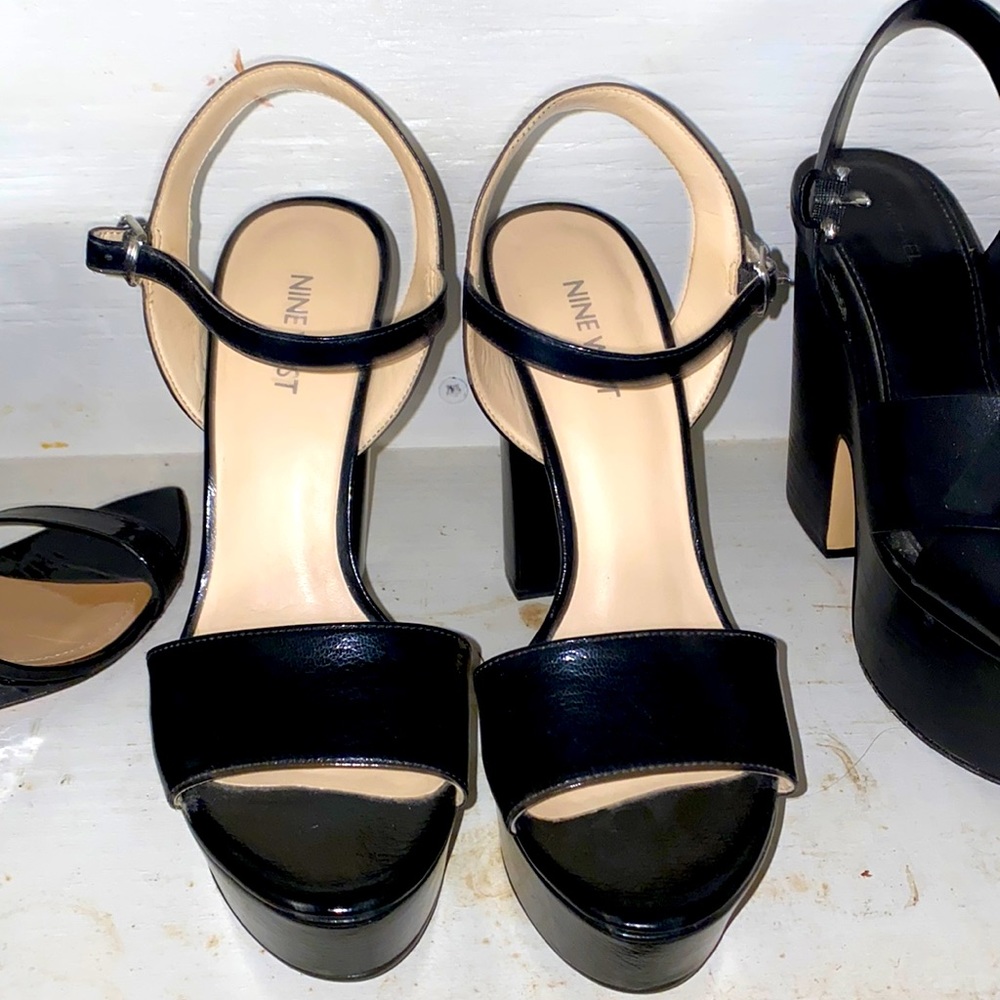 Platform Nine West (black)